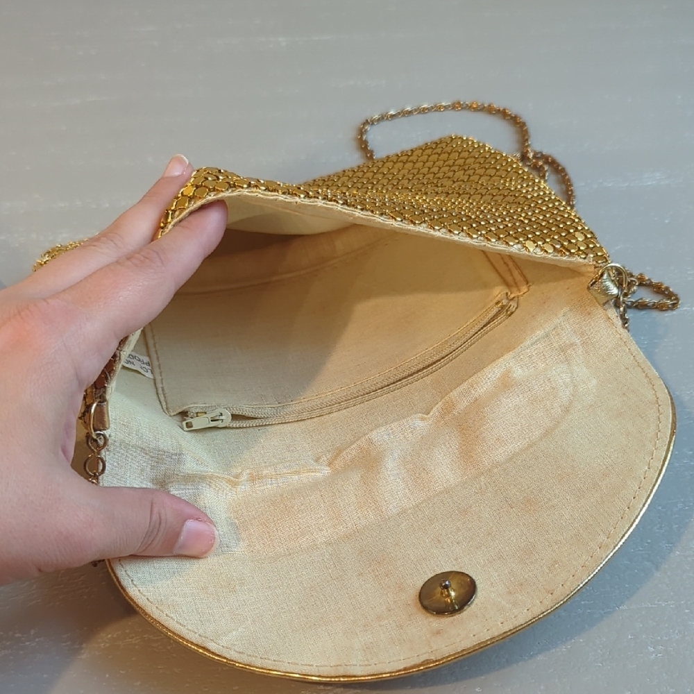 Gold Mesh Evening Bag Set‎ image 2